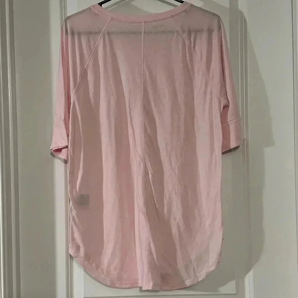 NWOT! Large BONGO Pink Half Sleeve Light Pink Top - Picture 4 of 8